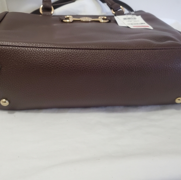 Giani Bernini Horse-Bit Leather Satchel - Picture 4 of 6